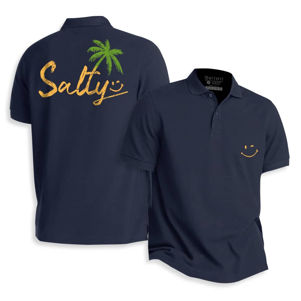 Salty Smiley Polo Shirt
