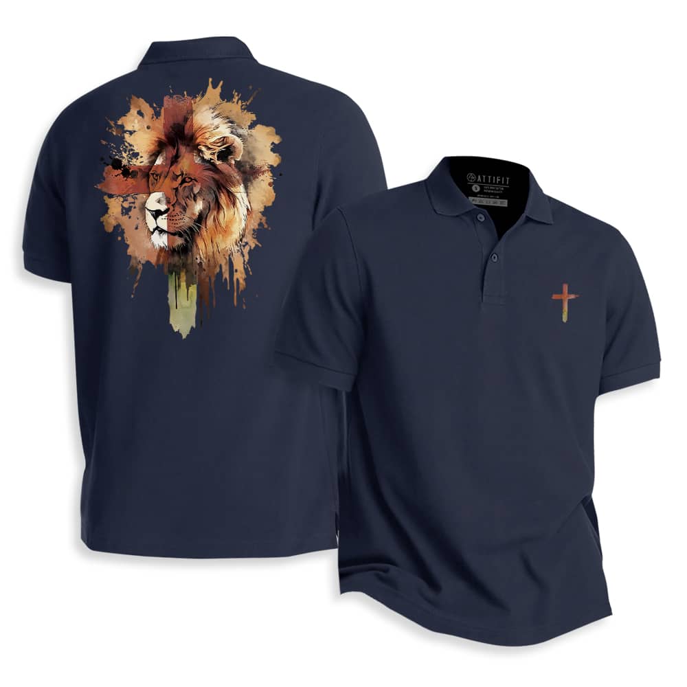 Lion And Cross Polo Shirt