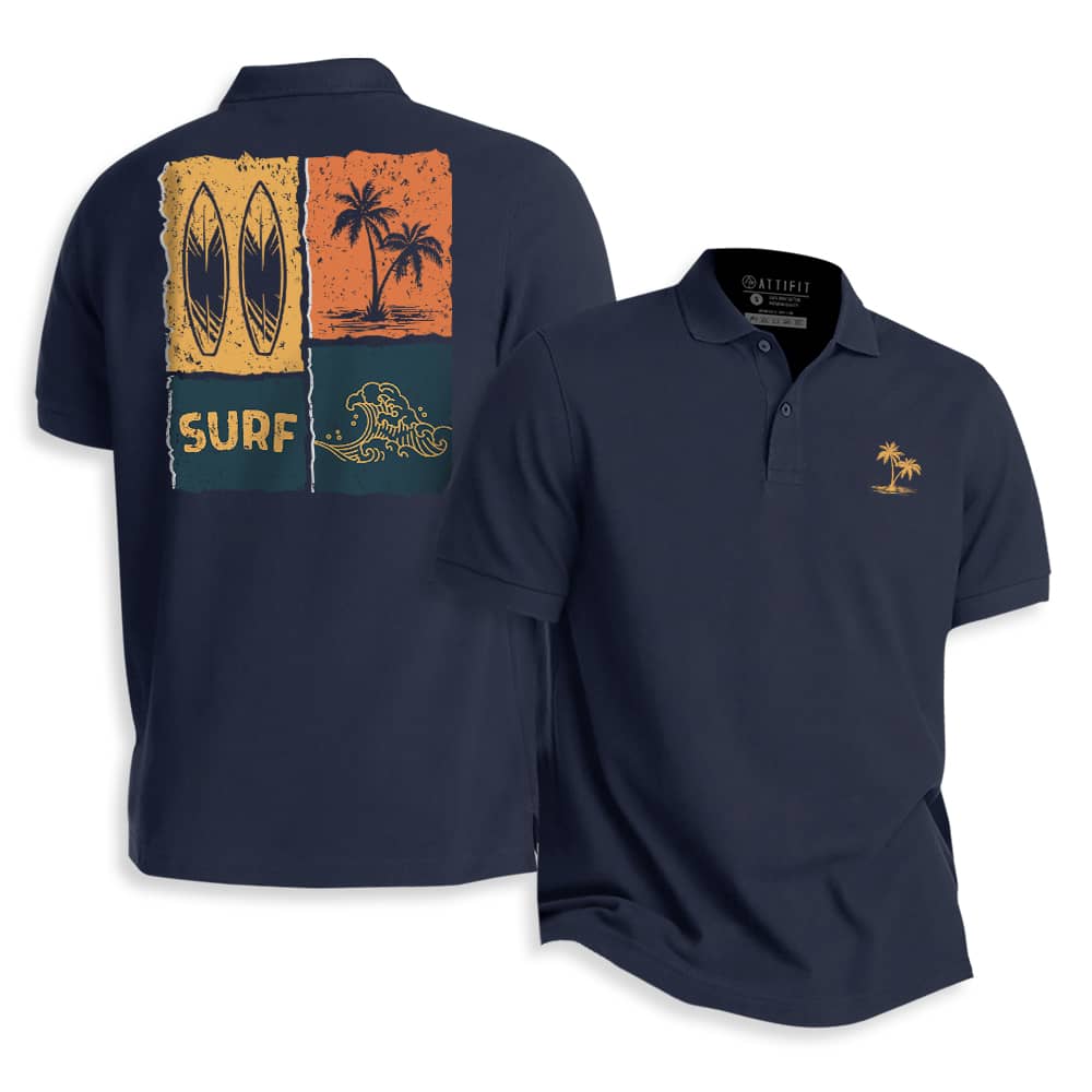 Surf Poster Polo Shirt