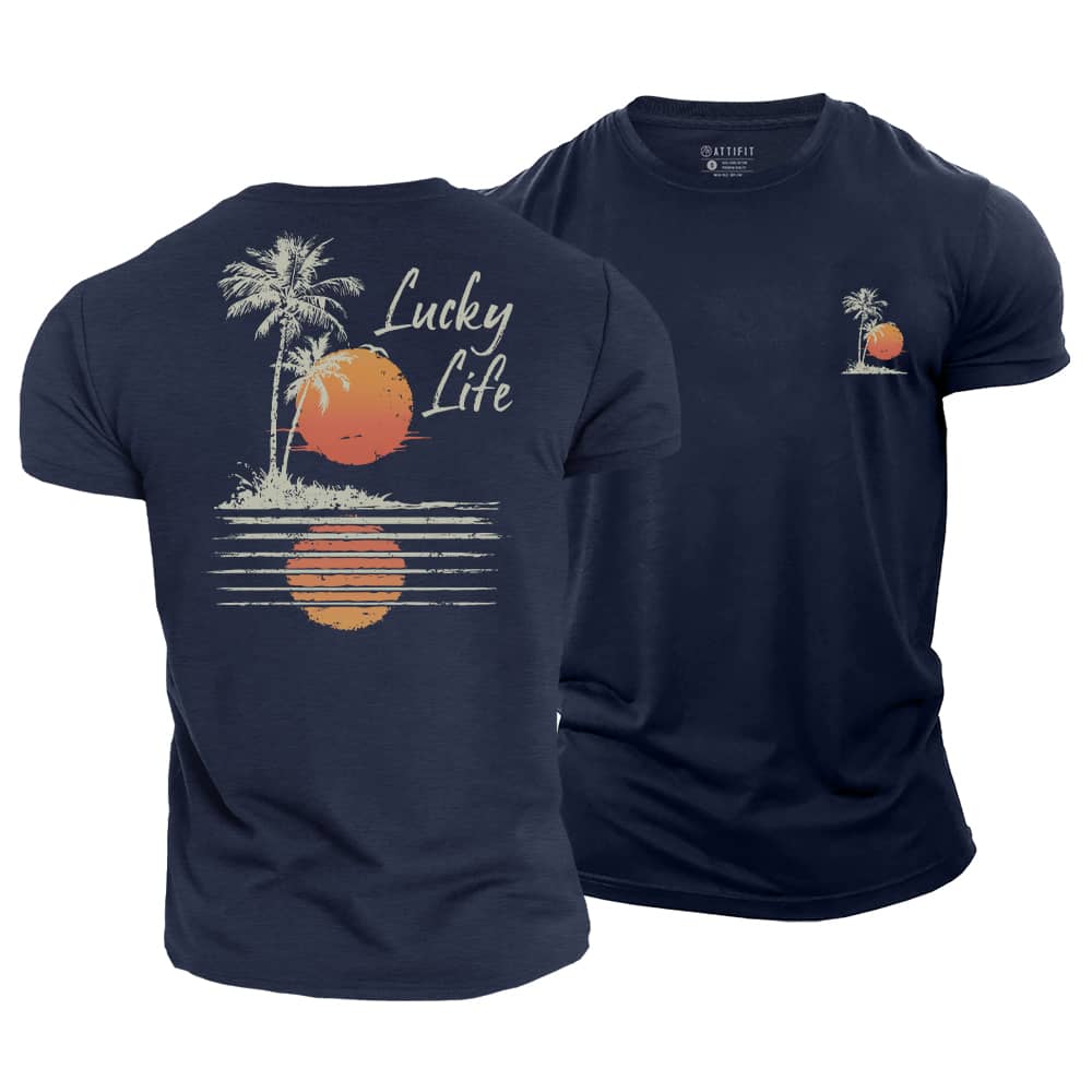 Lucky Palm Cotton T-Shirt