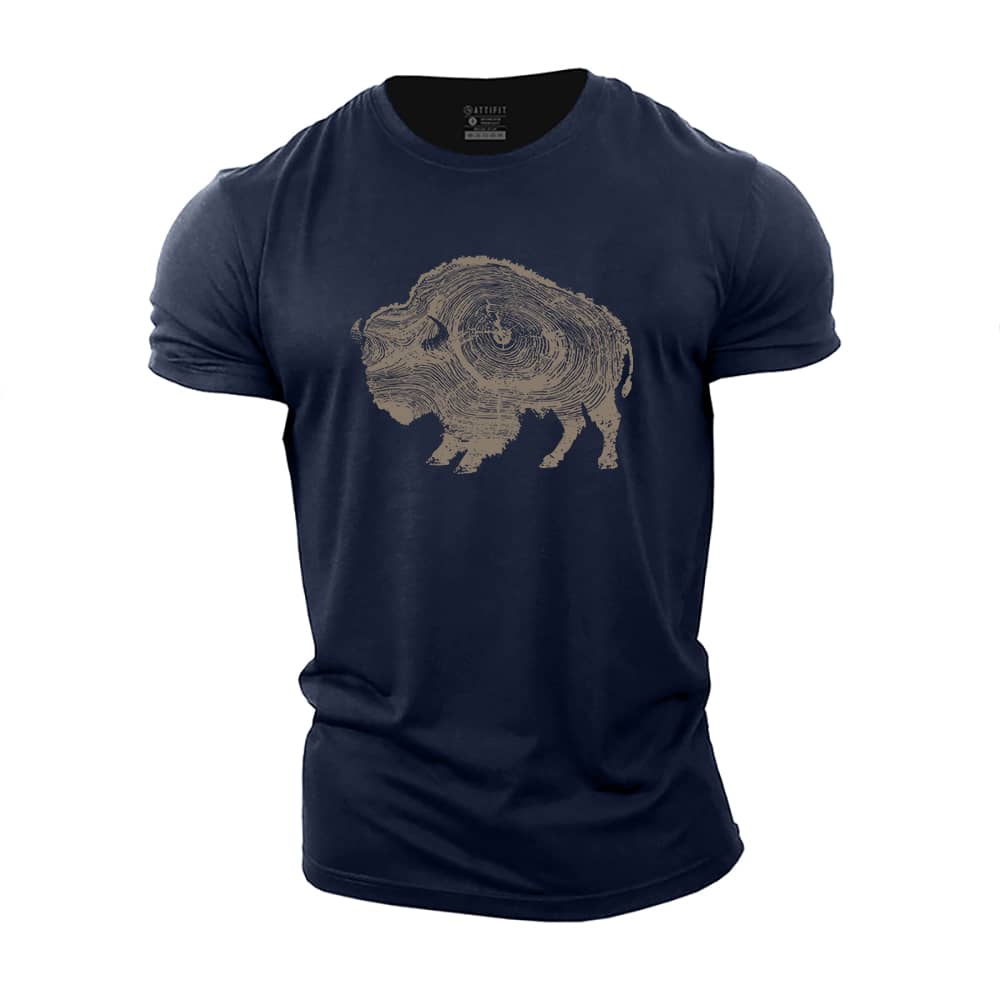 Annual Rings Bull Cotton T-Shirt