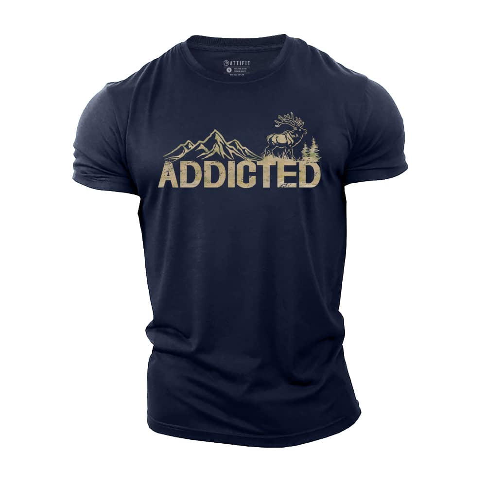 Addicted to Deer Cotton T-Shirt