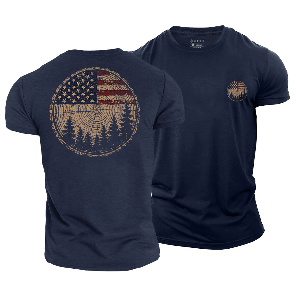 Rings of Freedom Cotton T-Shirt