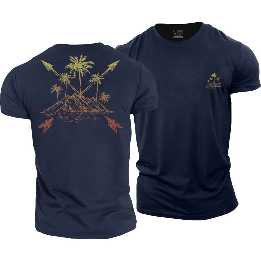 Mountain Palm Cotton T-Shirt
