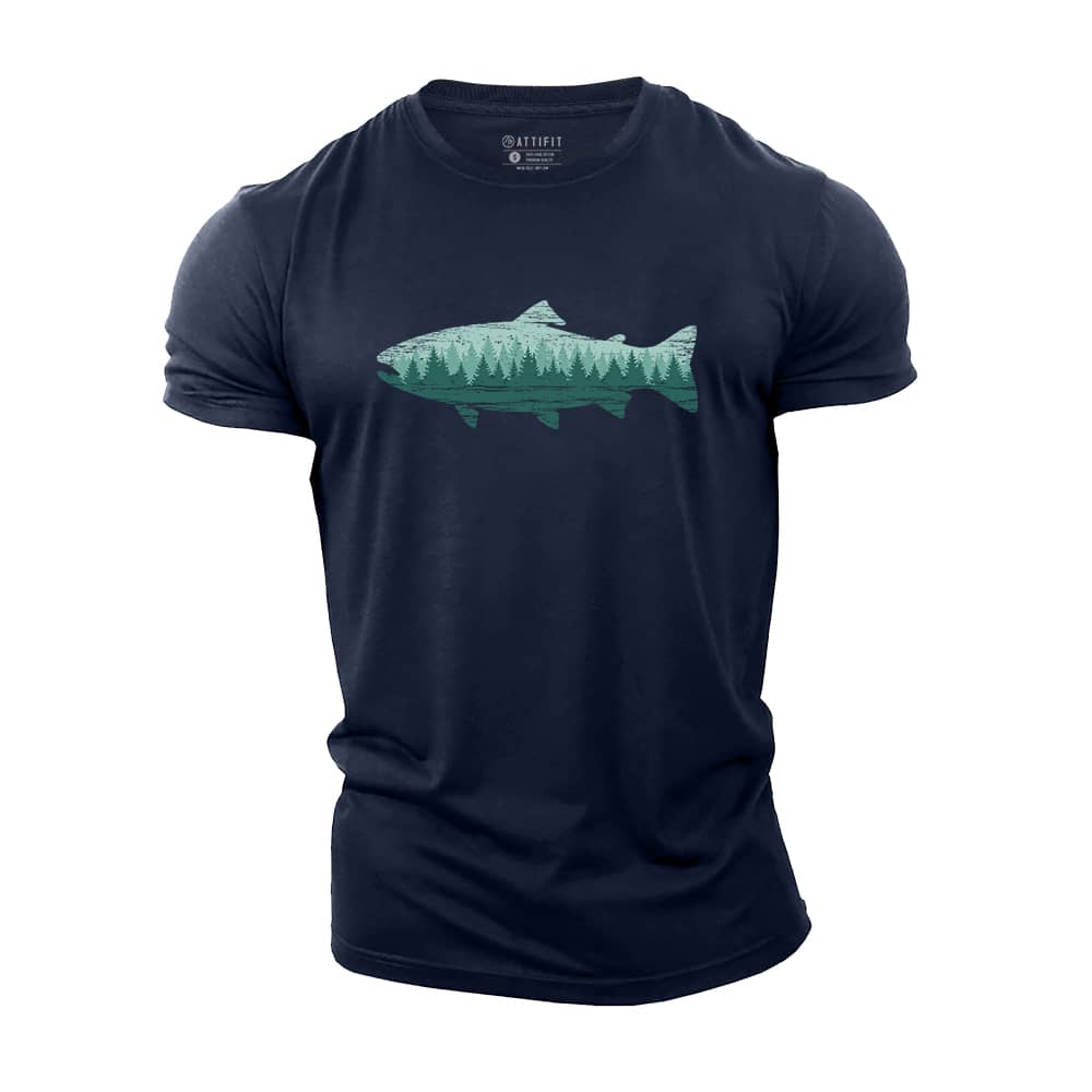 Forest Flow Cotton T-Shirt