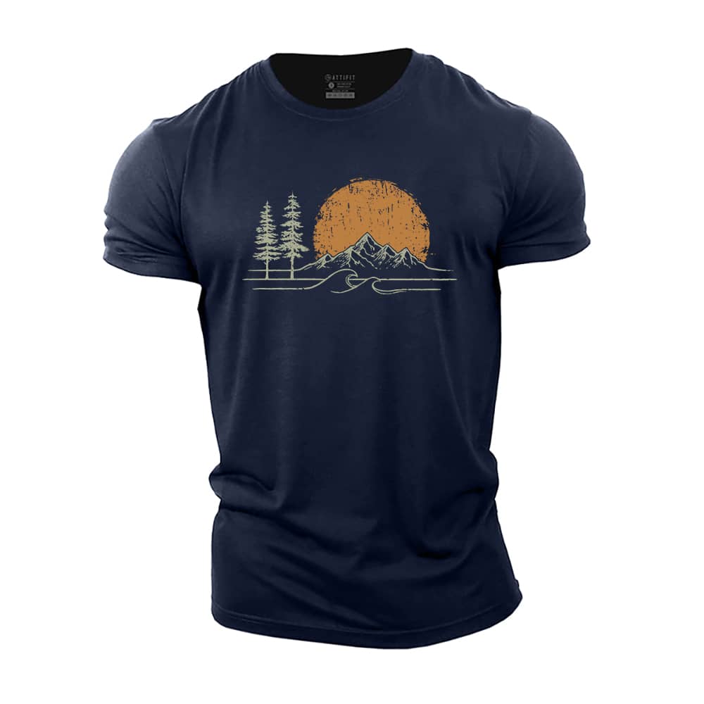 Sunset Range Cotton T-Shirt