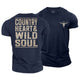 Country Heart Cotton T-Shirt