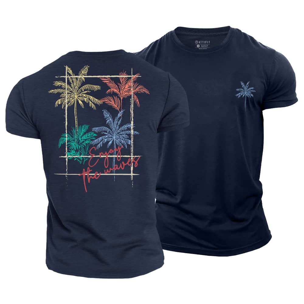 Enjoy The Waves Cotton T-Shirt