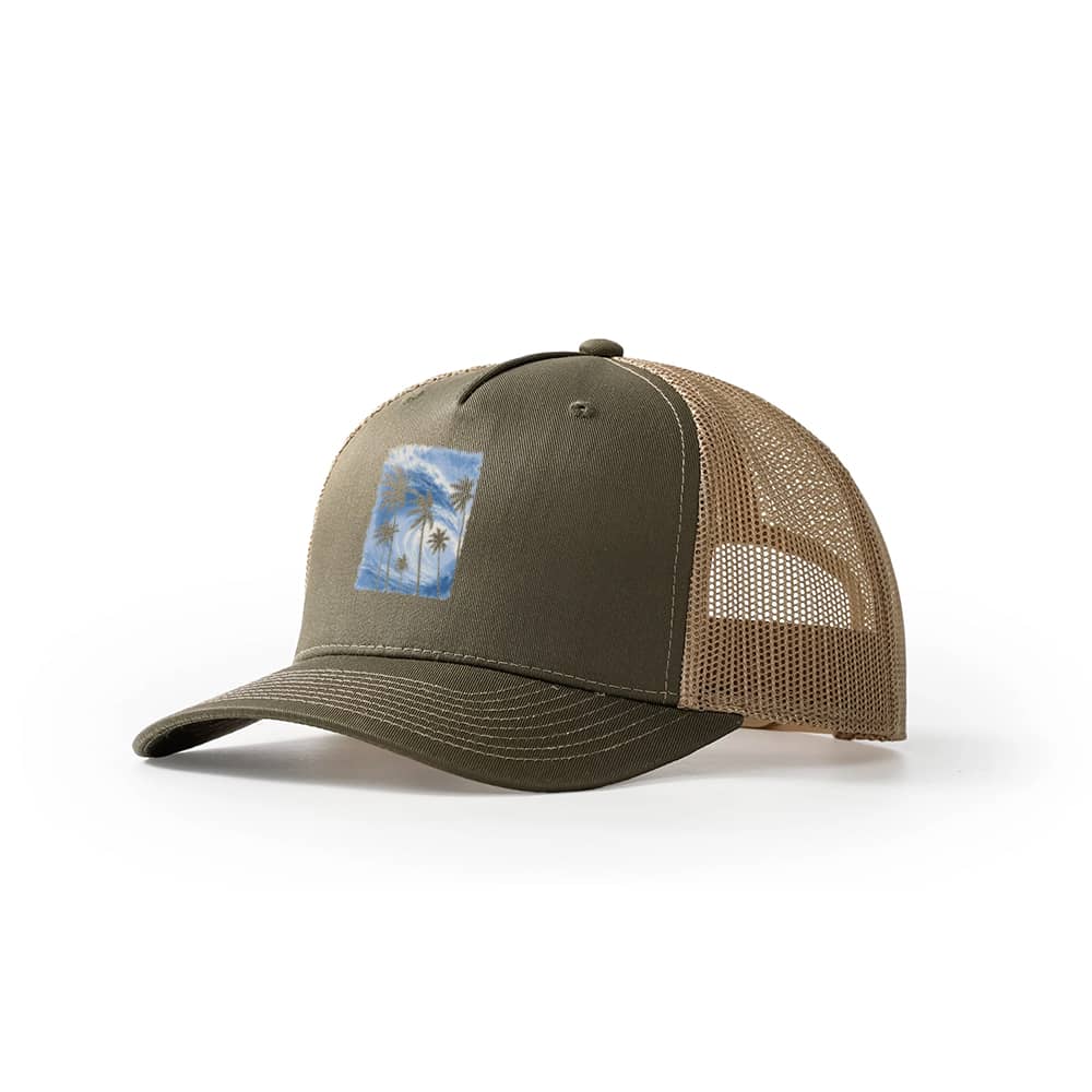 Wave Palm Trucker Hat