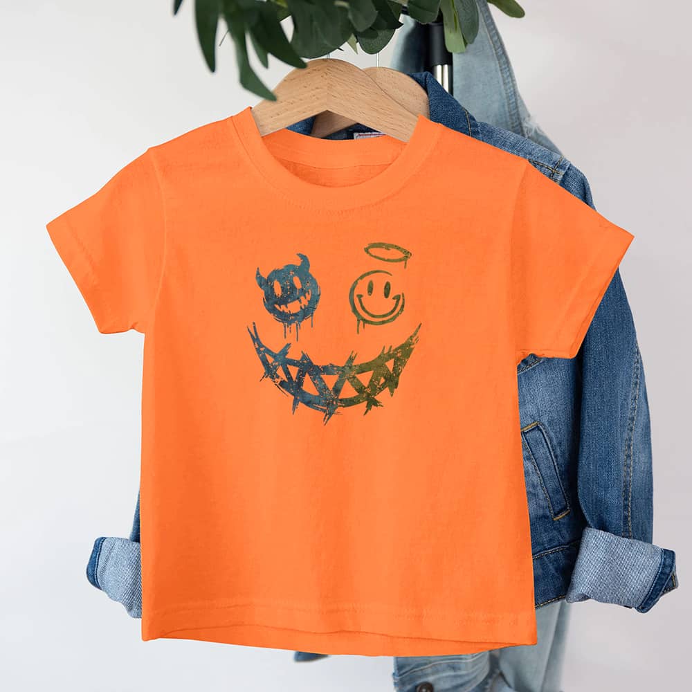 Devil Angel Smiley Youth Cotton T-Shirt