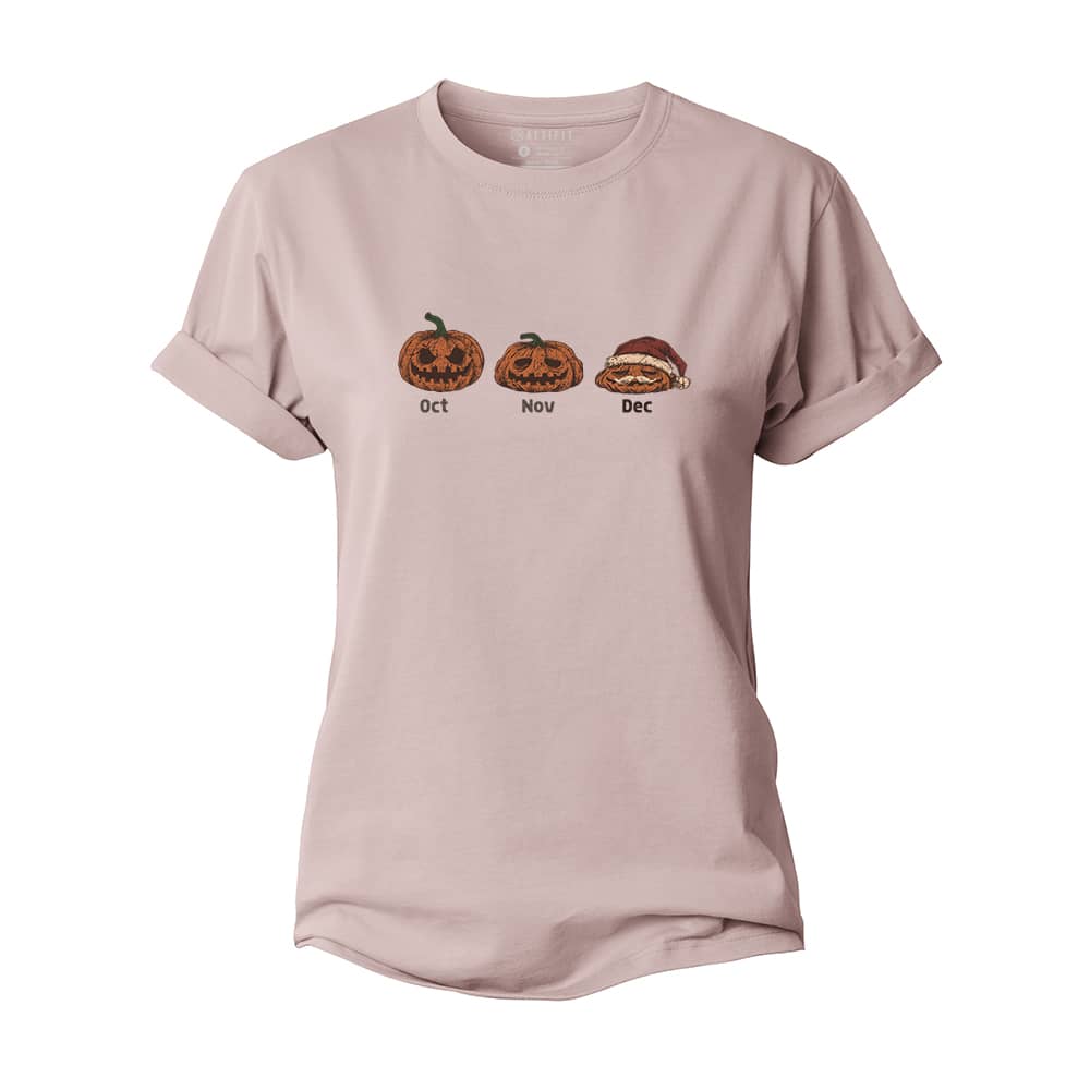 Pumpkin Santa Women's Cotton T-Shirt