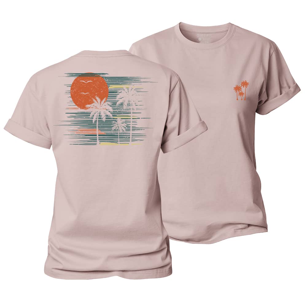 Sunset Palm Women's Cotton T-Shirt