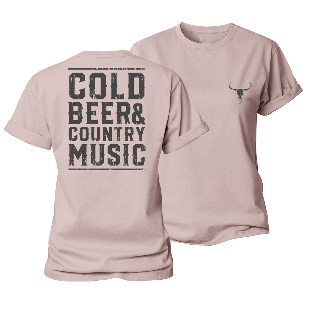 Cold Beer and Country Music Women's Cotton T-Shirt