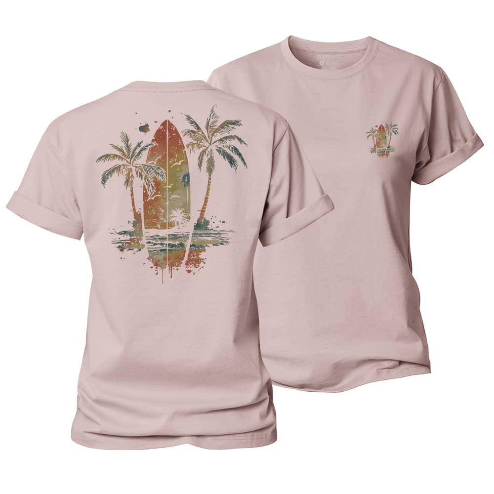 Beach Surfing Women's Cotton T-Shirt
