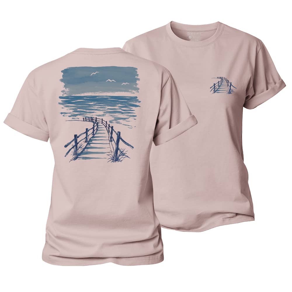 Seaside Boardwalk Women's Cotton T-Shirt