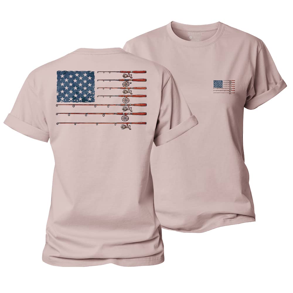 Fishing Flag Women's Cotton T-Shirt