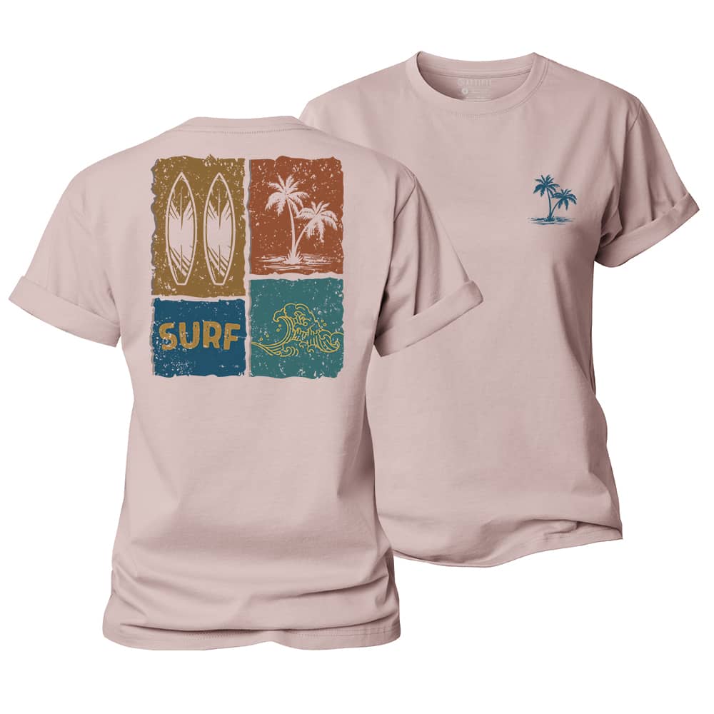 Surf Poster Women's Cotton T-Shirt