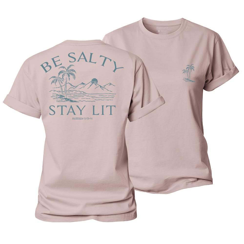 Be Salty Stay Lit Women's Cotton T-Shirt