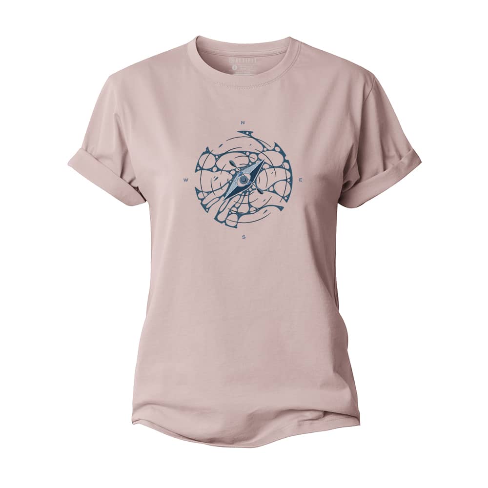 Lake Boat Compass Women's Cotton T-Shirt