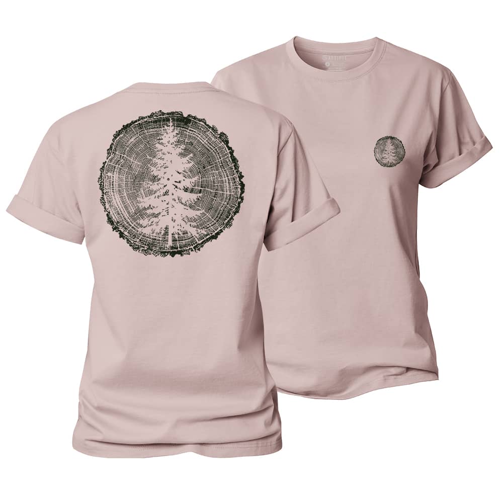 Pine Tree Ring Women's Cotton T-Shirt