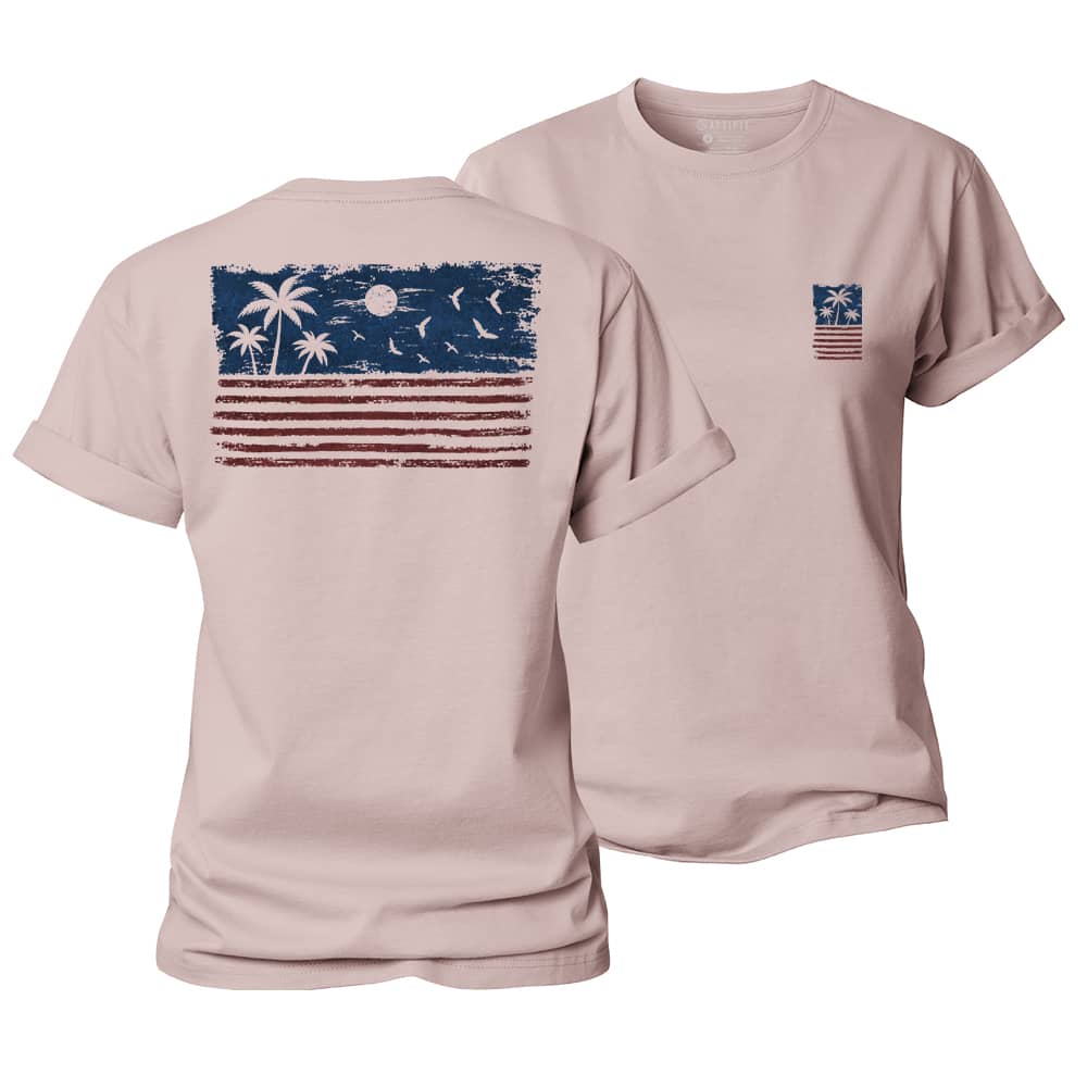 Palm Flag Women's Cotton T-Shirt