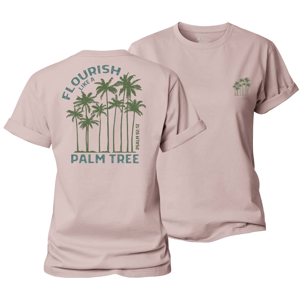 Flourish Like A Palm Tree Women's Cotton T-Shirt