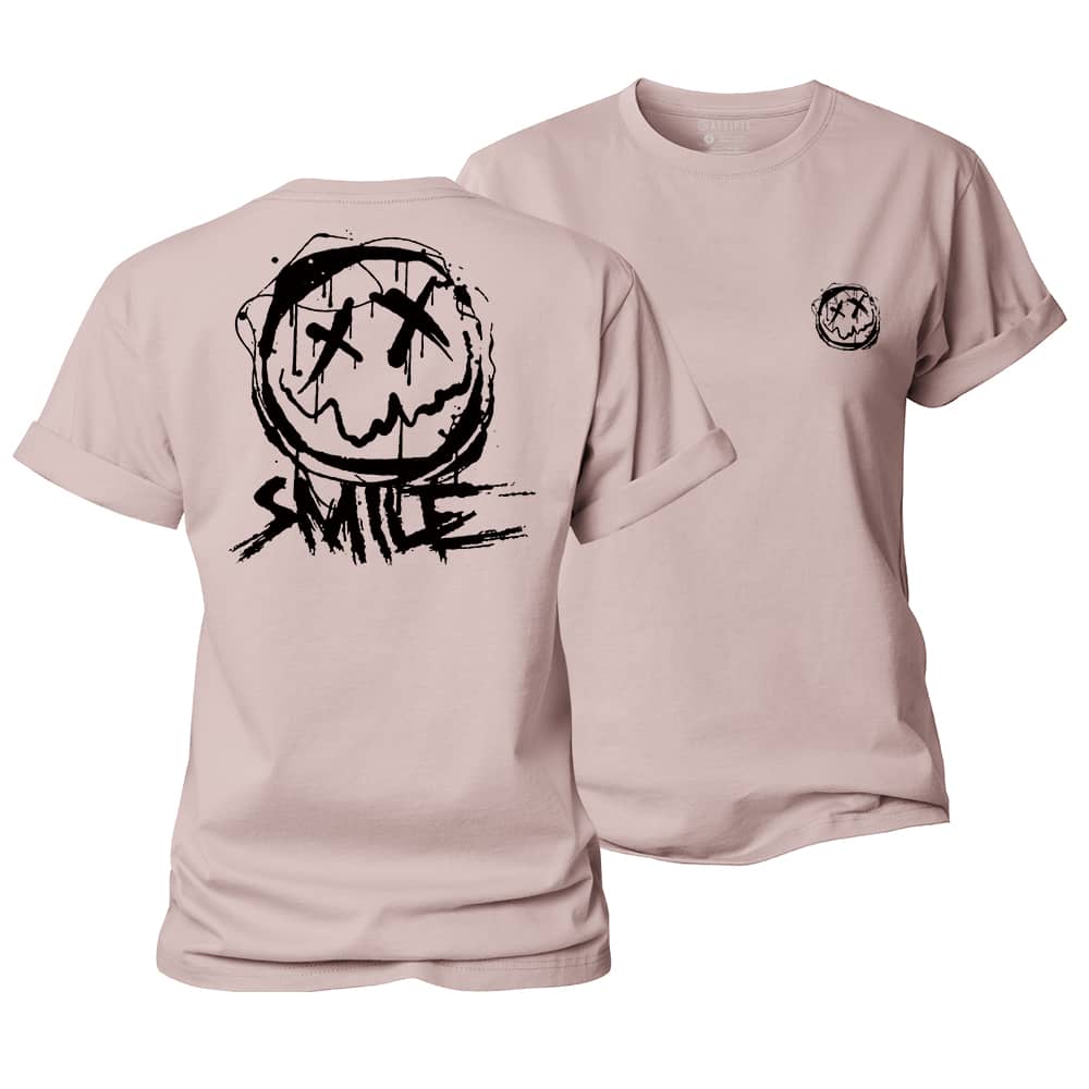 Smiley Graphic Women's Cotton T-Shirt