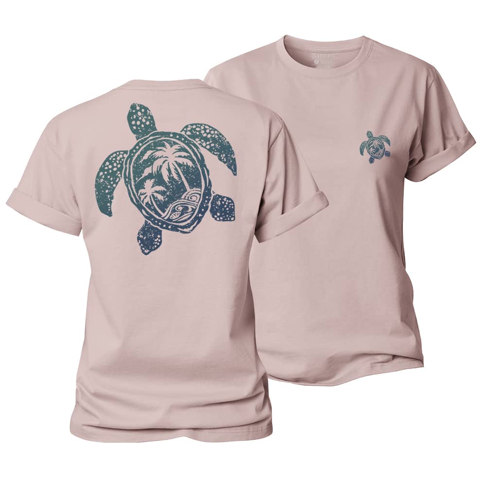 Turtle Palm Women's Cotton T-Shirt