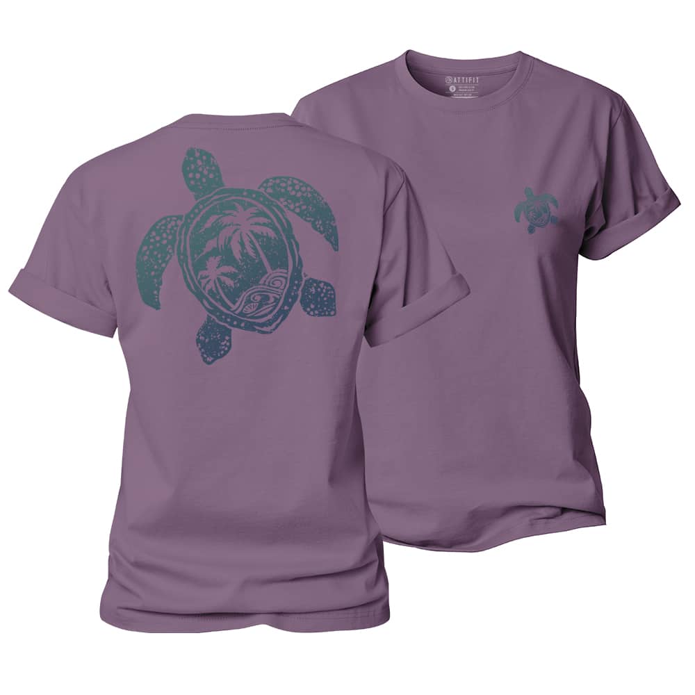 Turtle Palm Women's Cotton T-Shirt
