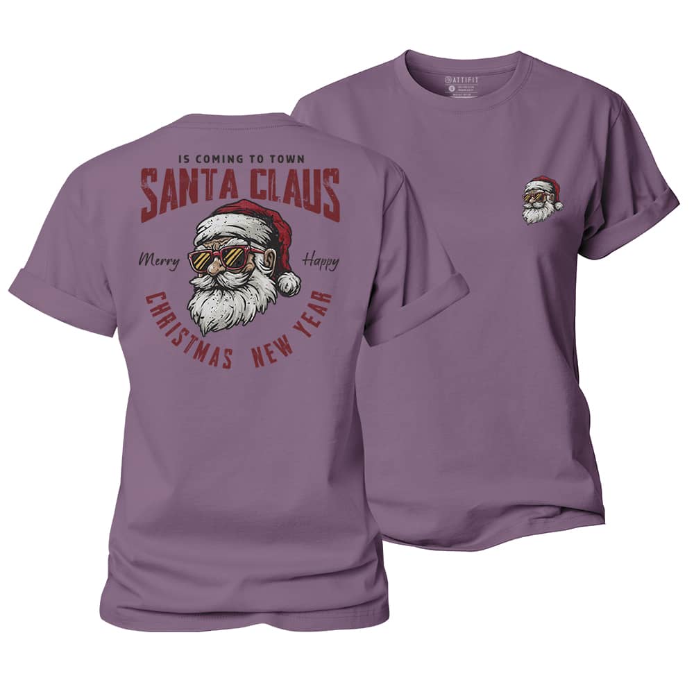 Santa Claus Is Coming Women's Cotton T-Shirt
