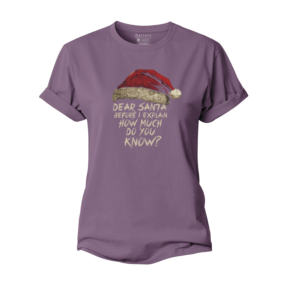 Dear Santa Women's Cotton T-Shirt
