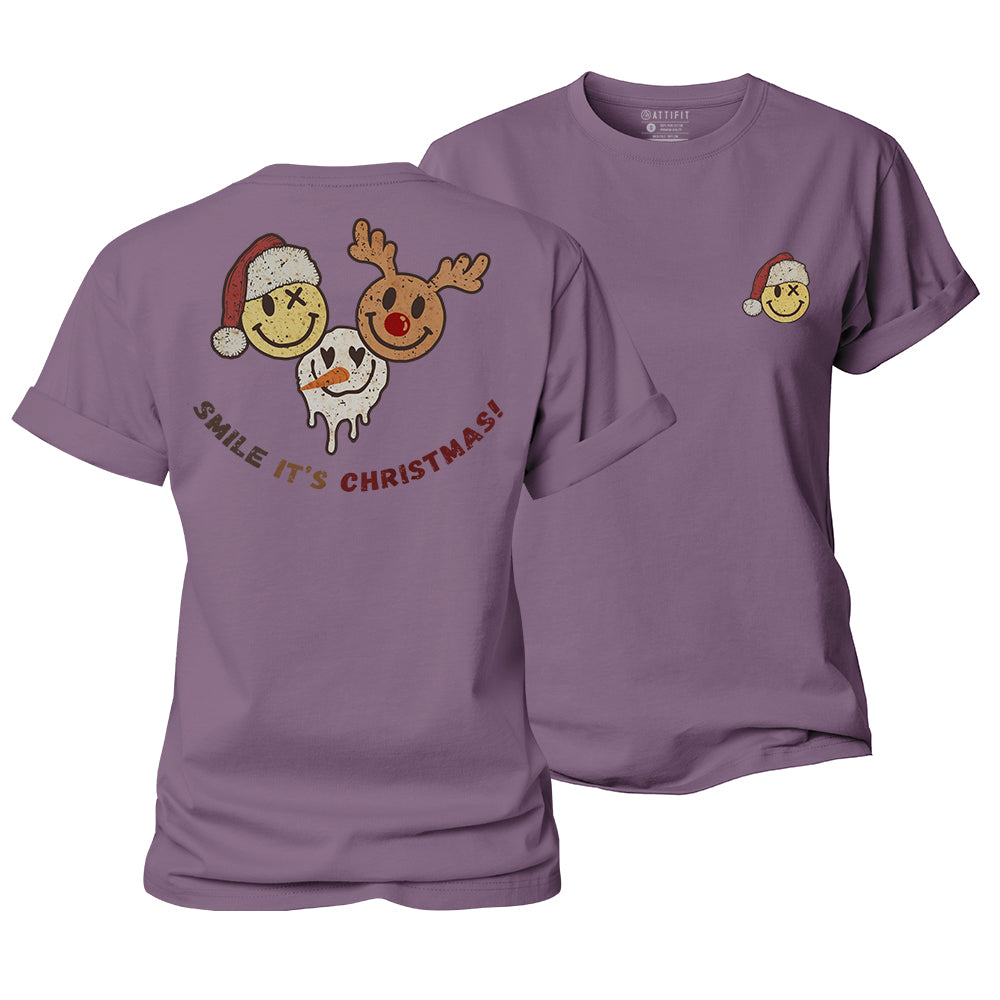 Smile At Christmas Women's Cotton T-Shirt