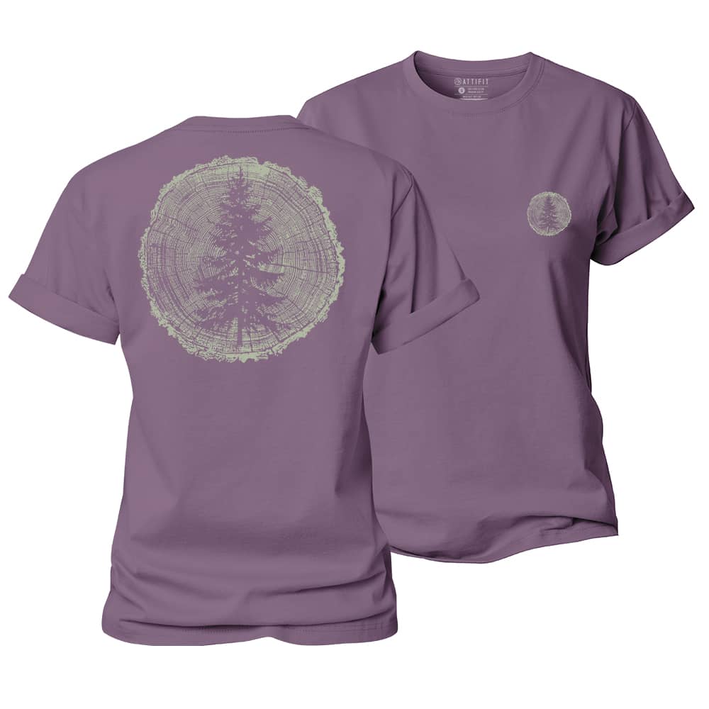 Pine Tree Ring Women's Cotton T-Shirt