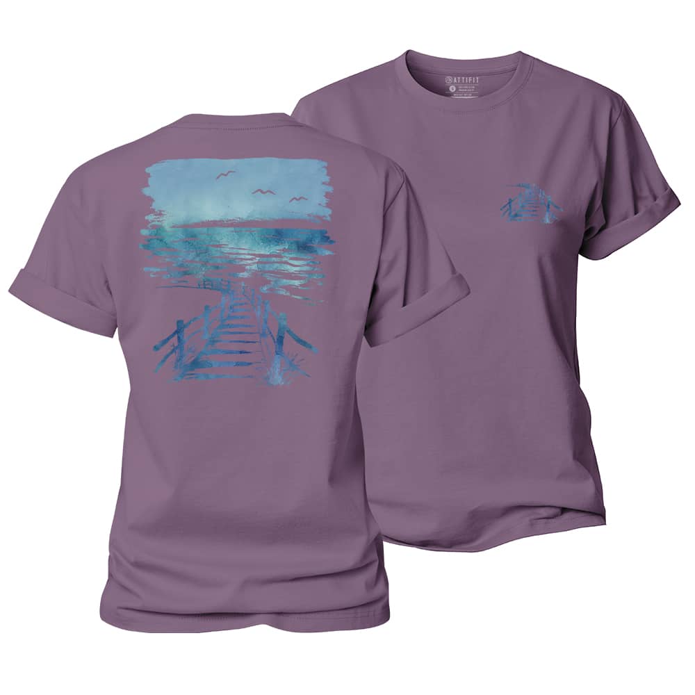 Seaside Boardwalk Women's Cotton T-Shirt