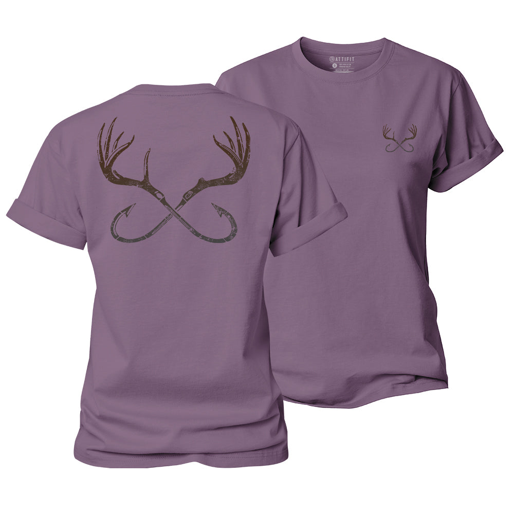 Antler And Hook Women's Cotton T-Shirt