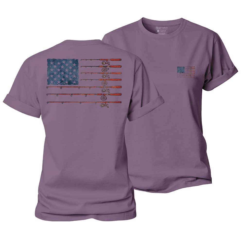 Fishing Flag Women's Cotton T-Shirt