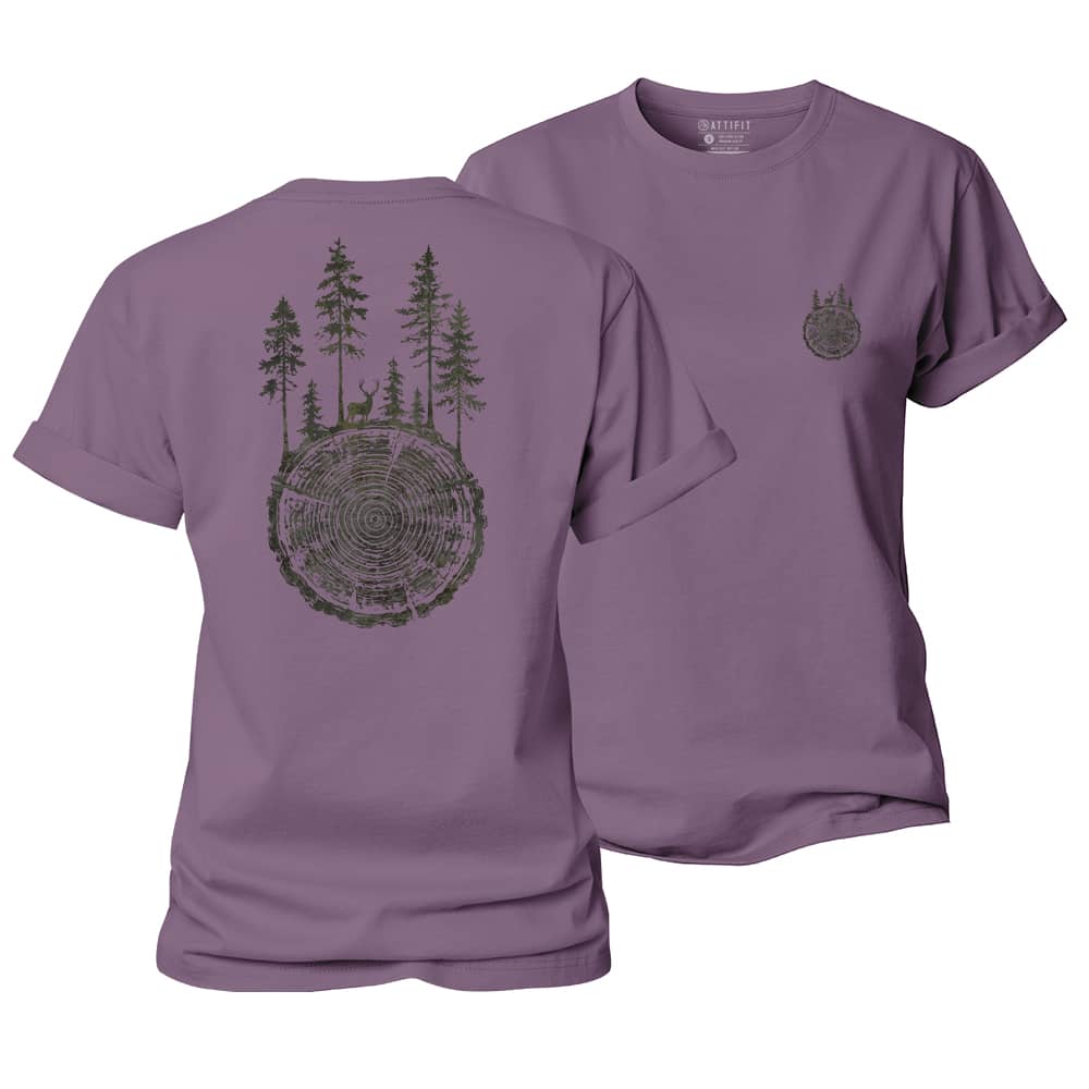 Tree Ring Forest Women's Cotton T-Shirt