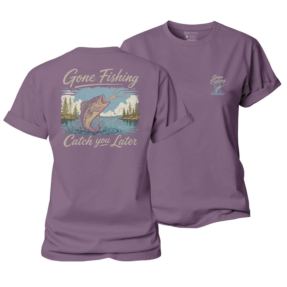 Gone Fishing Women's Cotton T-Shirt