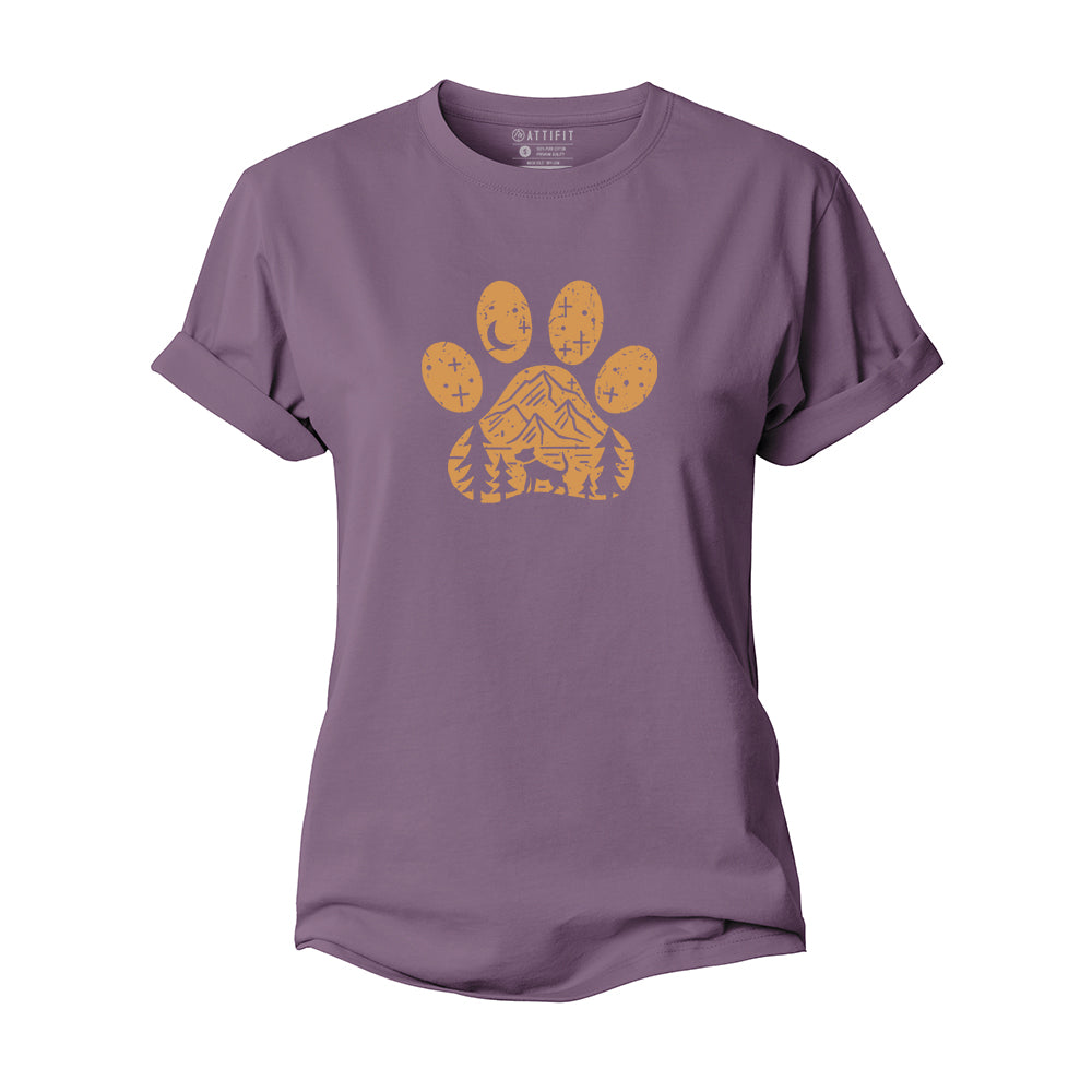 Dog Under The Stars Women's Cotton T-Shirt