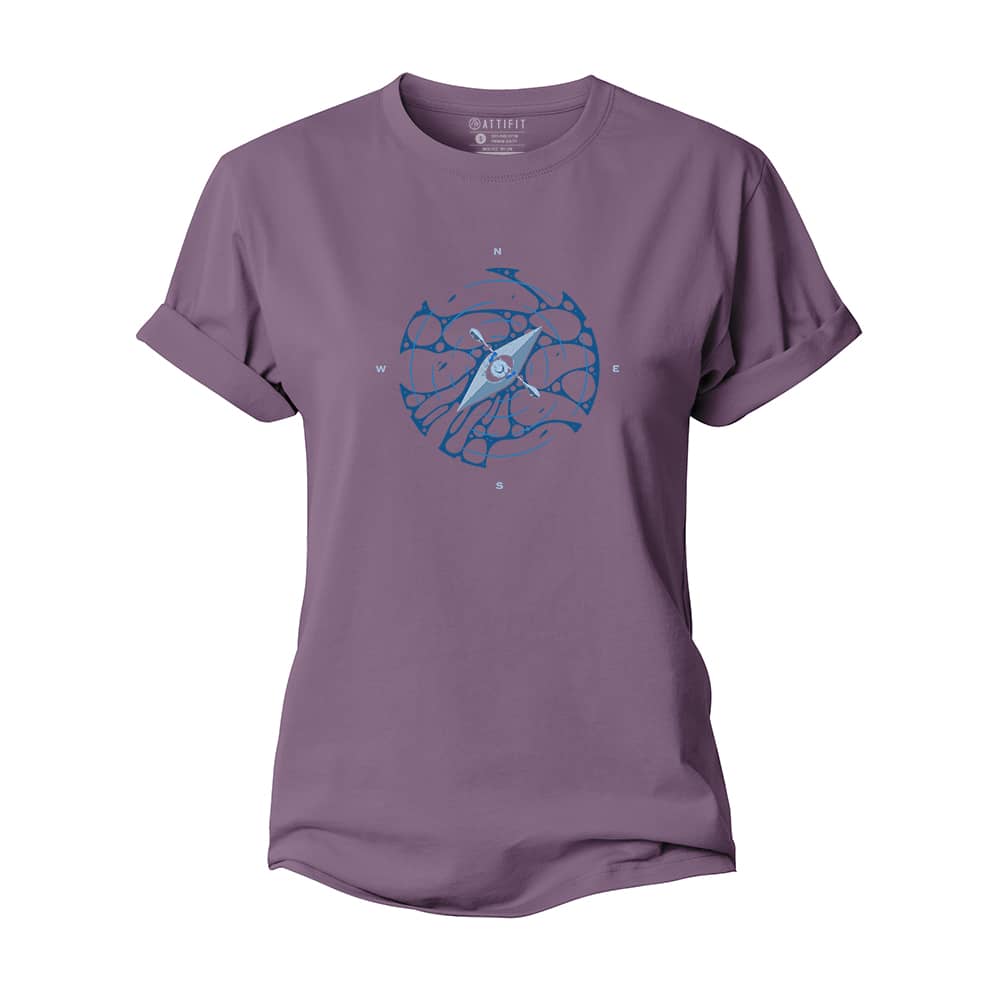 Lake Boat Compass Women's Cotton T-Shirt