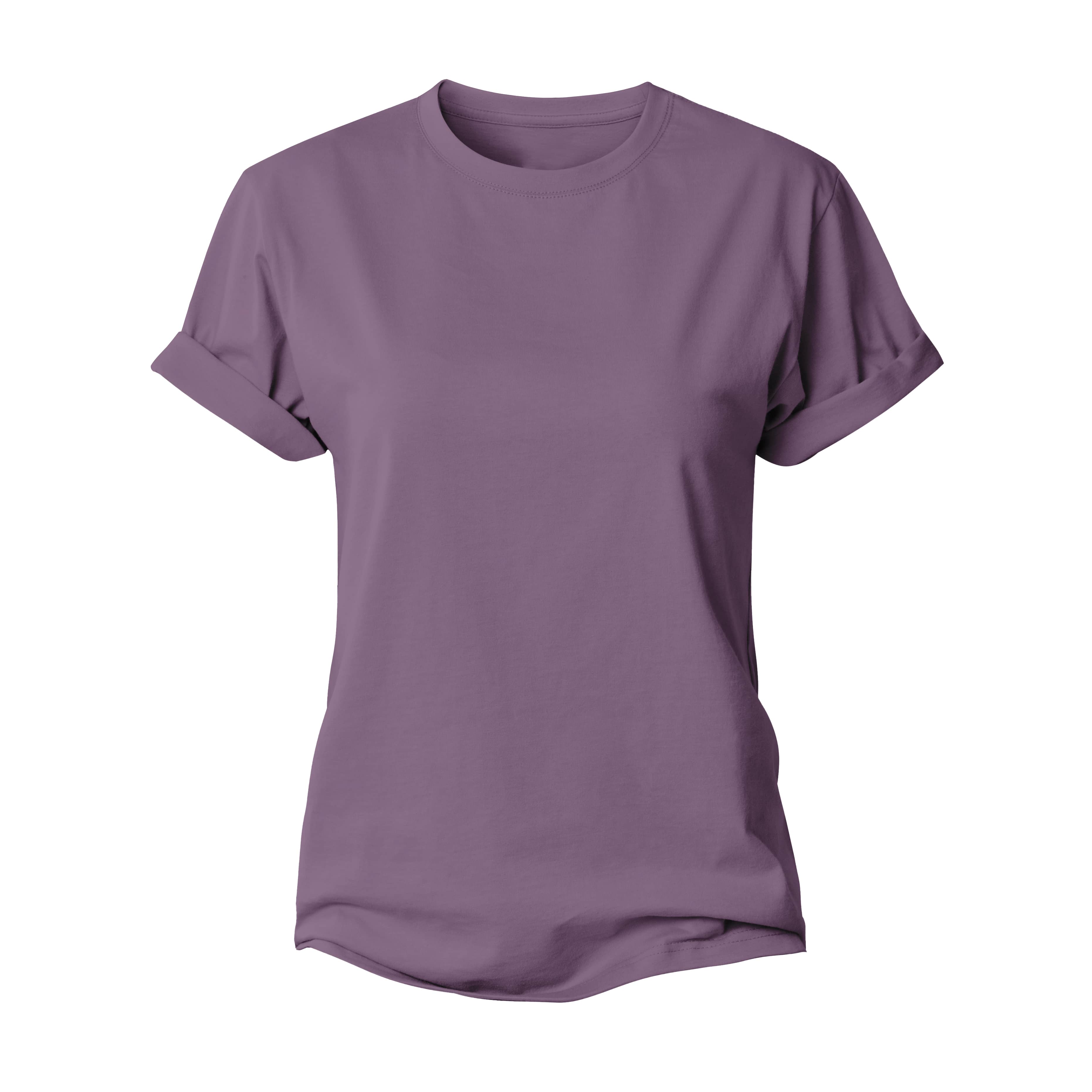 Solid Color Women's Cotton T-Shirt