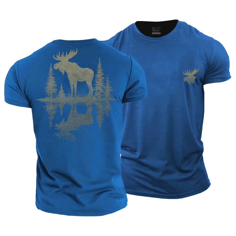 Lakeside Moose Cotton T-Shirt