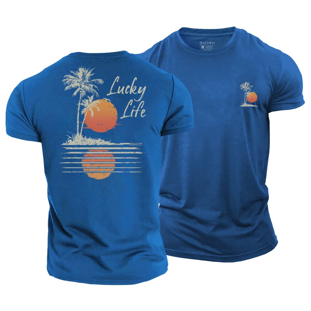 Lucky Palm Cotton T-Shirt