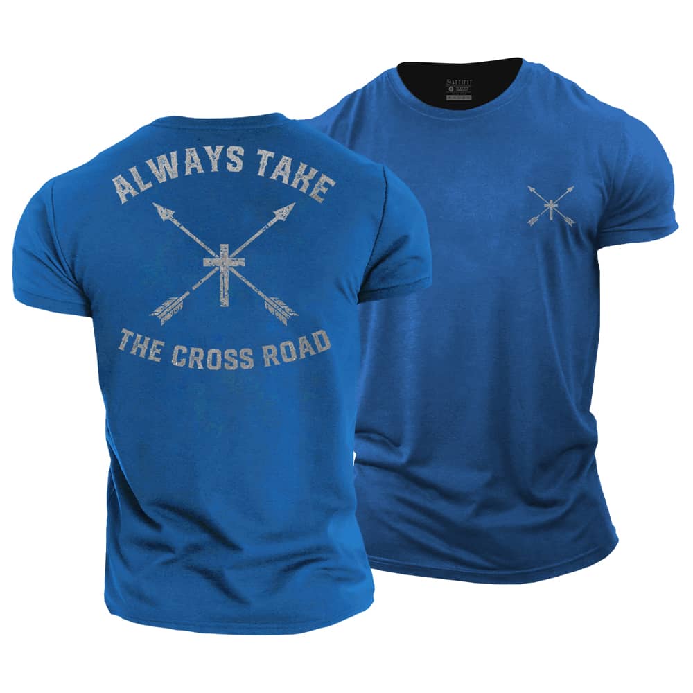 Take The Cross Road Cotton T-Shirt