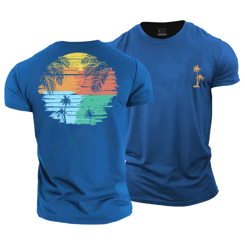 Colorful Palm Cotton T-Shirt