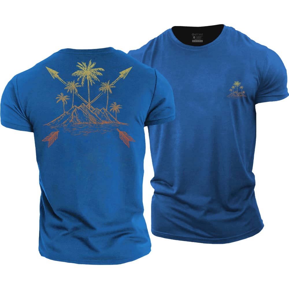 Mountain Palm Cotton T-Shirt