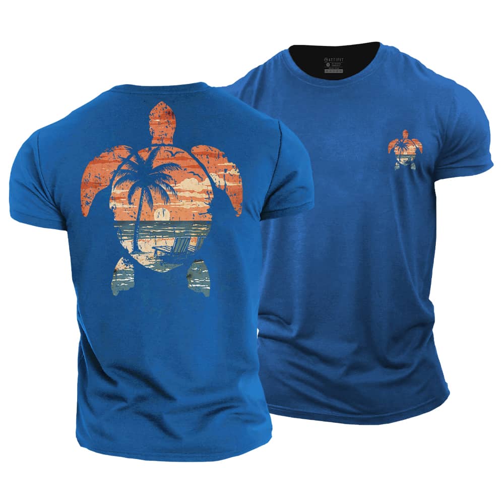 Colorful Turtle Cotton T-Shirt