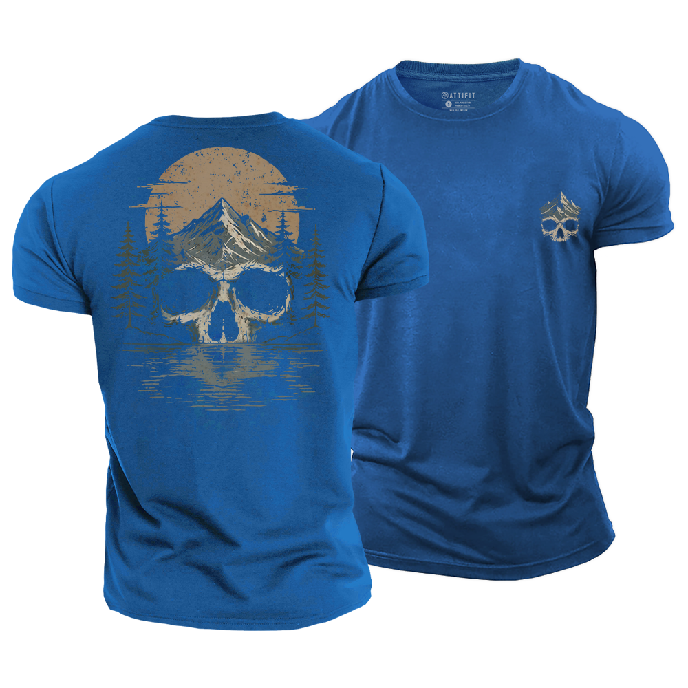 Silent Wilderness Skull Cotton T-Shirt
