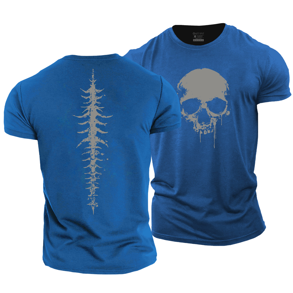 Skull Line Cotton T-Shirt