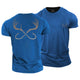 Antler And Hook Cotton T-Shirt